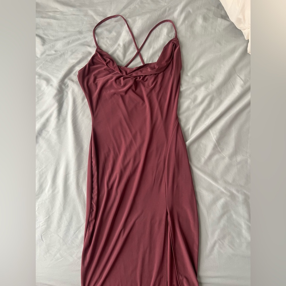 Cowl neck dress